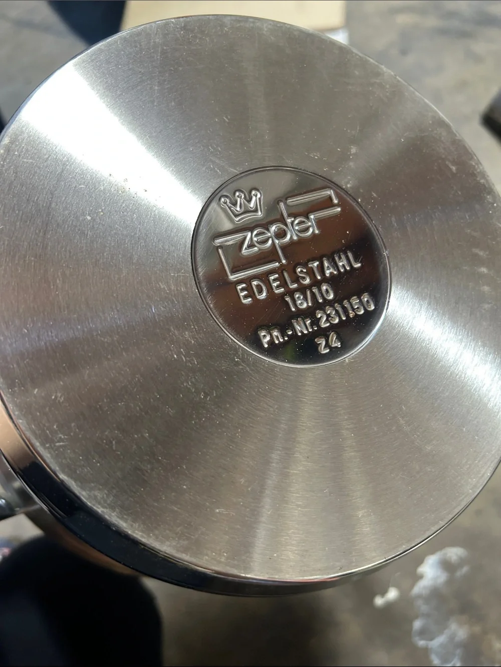 Zepter International Stainless Steel Stockpot Pot + Lid Silver New with box